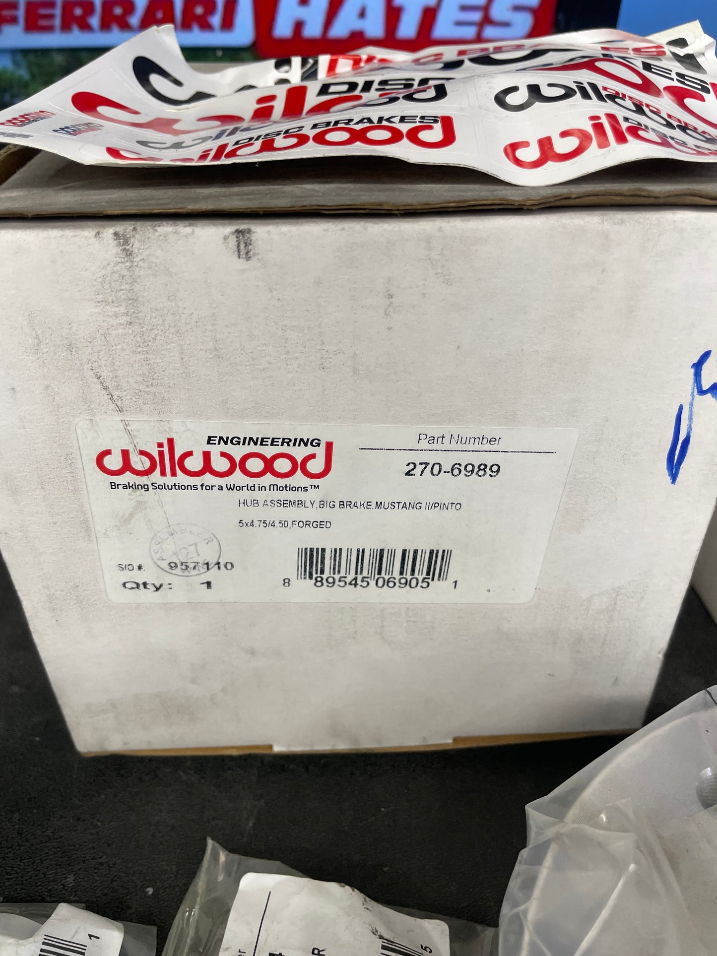 New in-box Wilwood 270-6989 Forged Billet Front Hub kit (x2)
