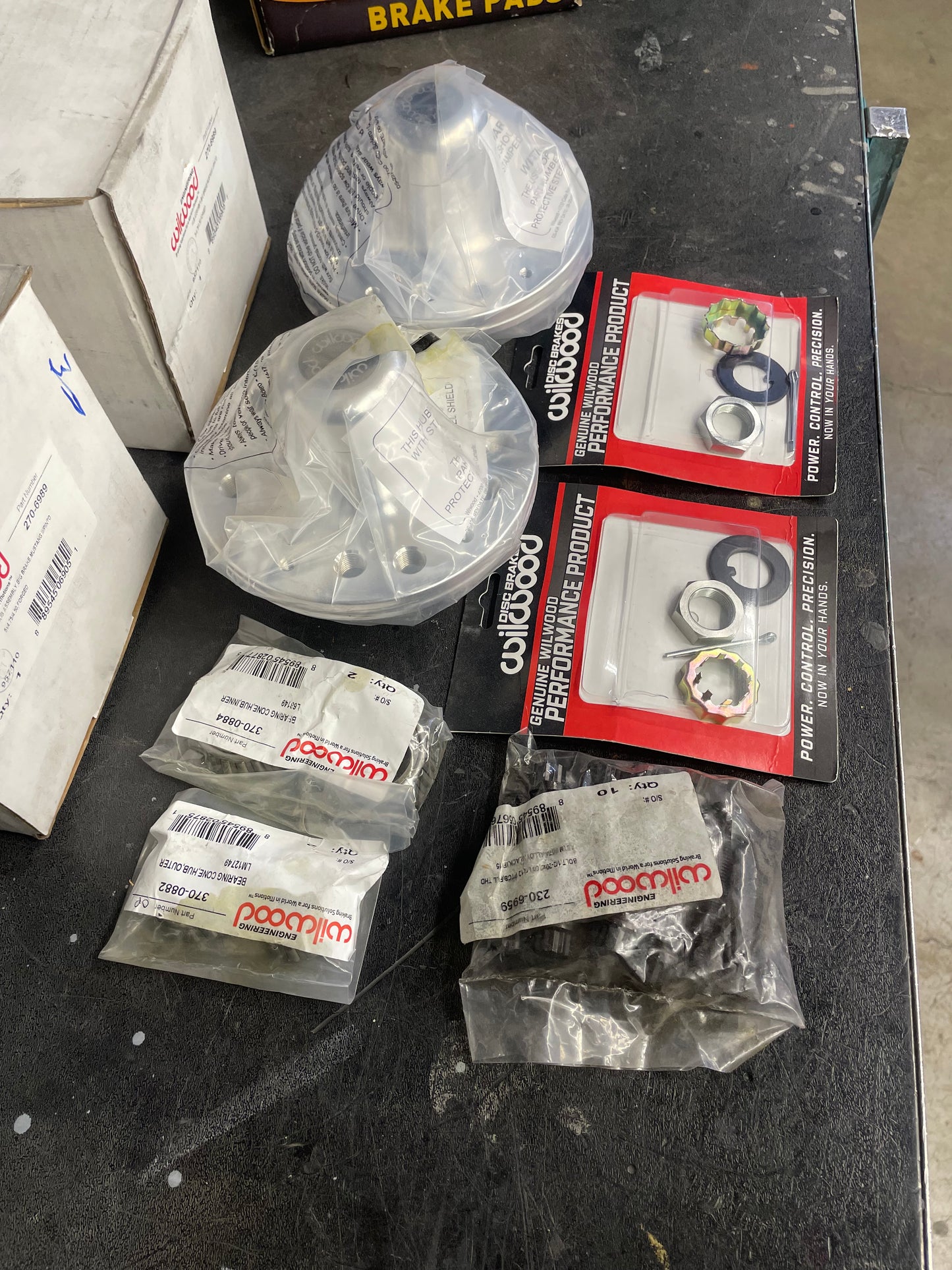 New in-box Wilwood 270-6989 Forged Billet Front Hub kit (x2)